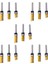 15PCS 1/4 Inç Floş Trim Yönlendirici Bit Desen Bit Üst ve Alt Yatak 1/2 Inç Bıçak Şablonu Kenarı (Yurt Dışından) 1