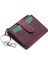 Hakiki Eskitme Deri Anahtarlıklı ve Fermuarlı Bol Kart Bölmeli Unisex Kartlık - Bordo 2