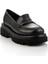 Siyah Kadın Loafer Ayakkabı K01188050309 2