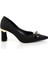 Mat Siyah Kadın Klasik Topuklu Ayakkabı K01188053538 1