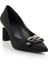 Mat Siyah Kadın Klasik Topuklu Ayakkabı K01188053538 2