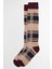Wellington Tartan Diz Üstü Çorap PI18 Gardenia Tartan 1