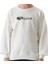 Erkek Çocuk Önü Arkası Anime Resim Yazı Desenli Beyaz Renk Sweatshirt 1