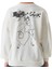 Erkek Çocuk Önü Arkası Anime Resim Yazı Desenli Beyaz Renk Sweatshirt 2