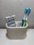 Diş Fırçalık | Modern Çizgili Banyo Organizeri | Minimalist Ikili Fırça ve Macun Standı 5