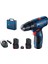 Professional Gsr 120-LI Akülü Delme Vidalama Makinesi (12 Volt, 2 x 2,0 Ah Akü, Şarj Cihazı, Yumuşak/sert Tork: 14/30 Nm; Plastik Çanta) 1