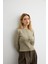 Mini Gold Düğmeli Triko Hırka Çağla Yeşili 3