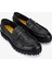 Erkek Hakiki Deri Siyah Loafer Ayakkabı 1158 074 Erk Ayk SK25-26 Nero 2