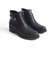 Almıla Fermuarlı Lastikli Ortopedik Taban Topuklu Kadın Bot Cst - Siyah 4