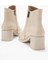Kadın Sade Fermuarlı Bot Bej Cilt 4