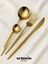 Royal 48 Parça Yemek Takımı | 8 Kişilik | 18/10 Paslanmaz Çelik Gold Kaplama Premium Set 2