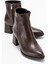 Kadın Topuklu Bot Kahve Cilt 1
