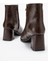 Kadın Topuklu Bot Kahve Cilt 3