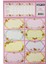 Gırls Ders Programı Okul Etiket 3 Yaprak 16 x 24 cm Çiçek Desenli 1