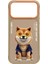 iPhone 17 Pro Uyumlu 3D Gözlük Shiba Köpek Detaylı Nakış Işlemeli Kabartmalı Cool Glasses Kılıf 1