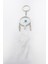 Beyaz Tüylü Düşkapanı Salkım Yapraklı Anahtarlık, Hediyelik Çanta Süsü 5