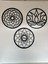 Yaşam Çiçeği, Sri Yantra, Torus ve Yaşam Ağacı 3'lü Set Duvar Tablosu 3mm Lazer Kesim 1