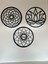 Yaşam Çiçeği, Sri Yantra, Torus ve Yaşam Ağacı 3'lü Set Duvar Tablosu 3mm Lazer Kesim 4
