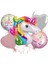 Takımlı Folyo Balon Unicorn ( Kalp ) 5'li Set 1