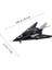 Çek Bırak Mini Metal Uçak - Siyah (Lisinya) 2