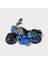 Çek Bırak Custom Motorsiklet 9 cm - Mavi (Lisinya) 2
