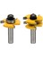 2 Set 1/2 Inç Şafak Yönlendirici Bit T-Yüzü ve T-Track Yuva Tenon Kesici Alet Dili ve Groove Seti Yönlendirici Bit Seti Ahşap Kapı Döşeme 3 Diş Ayarlanabilir (Yurt Dışından) 3
