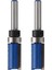 2pcs 1/4inch Shank Yönlendirici Bit Ikiz 2 Yivli Imparatorluk Jig Şablonu Kesici Ahşap (Yurt Dışından) 1