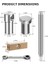 2 Paket Tezgah Köpek Kelepçesi 3/4inch Köpek Deliği Kelepçesi 4 Paket Tezgahlı Köpek Paslanmaz Çelik Pirinç Ağaç Işleme Aletleri 19MM (Yurt Dışından) 3