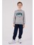 Erkek Çocuk Eşofman Takımı - Gri Melanj 3
