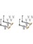 4x Ahşap Işleme Ayarlanabilir Masaüstü Klipsi 8 Pc 20MM Köpek Delikleri Durdurma Klip Kelepçe Fikstür Vise Tezgahları Doğrama Carpenter (Yurt Dışından) 1