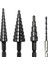 4pcs 3-12 4-12 4-20MM Hss Düz Groove Adım Matkap Bit Nitrür Twist Matkap Ahşap Metal Delik Kesici Çekirdek Sondaj Araçları (Yurt Dışından) 1