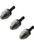 3x Gümüş+Siyah 6mm Anahtarsız Matkap Bit Chuck Hızlı Değişim Adaptör Dönüştürücü Hex Shank (Yurt Dışından) 1