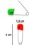 Plastik Başlı Çengelli İğne Renkli 10'lu 5 cm 2