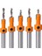 Counterk Matkap Bit 5 Pcs Hızlı Değişiklik 8mm Ayarlanabilir Counterk Matkap Bit Seti 5 Pcs Değiştirilebilir Matkap Bitleri (Yurt Dışından) 5