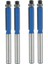 4pcs 2 6 Inç Uzunluğunda 2 Kenar Sifonlama Yönlendirici Biti 1/4 Inç x 1/4 Inç Carpenter Için (Yurt Dışından) 1