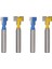 4pcs 1/4 Inç Shank T-Slot Kesici Yönlendirici Bit Çelik Sap 3/8 Inç ve 1/2 Inç Uzunlukta Ahşap Kesiciler Elektrik Aletleri Için (Yurt Dışından) 1