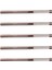 5x Yüksek Hızlı Çelik Düz Şaft 5mm 6-Flute El Raybası 3 3 &quot Uzunluk (Yurt Dışından) 1