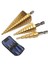 3pc Hss Adım Koni Konik Matkap Bit Set Delik Kesici Metriği 4-12/20/32MM 1/4 Inç Titanyum Kaplamalı Metal Alek Bitler (Yurt Dışından) 1