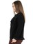 Cepli Bisiklet Yaka Üç Iplik Asimetrik Sweatshirt Siyah 3