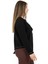 Cepli Bisiklet Yaka Üç Iplik Asimetrik Sweatshirt Siyah 4