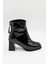 Ithal Seri Kadın Rugan Topuklu Toka Detaylı Bot GJ415 - Siyah - 36 1