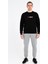 Unisex Nolimits Üç Iplik Rahat Kesim O Yaka Baskılı Pamuk Sweatshirt Siyah 1
