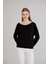 Kol Etek Kaşkorse Geniş Yaka Sweatshirt 3