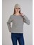 Dikiş Detay Çizgili Sweatshirt 1