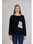 Triko Garnili Kapüşonlu Üç Iplik Sweatshirt 5