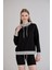 Kordonlu Triko Kapşonlu Sweatshirt 4