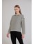 Dikiş Detay Çizgili Sweatshirt 3