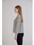 Dikiş Detay Çizgili Sweatshirt 5