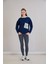 Triko Garnili Kapüşonlu Üç Iplik Sweatshirt 3