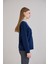 Triko Garnili Kapüşonlu Üç Iplik Sweatshirt 7